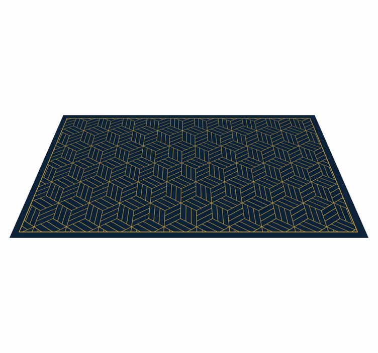 Chique geometrisch motief vinyl tapijt modern - TenStickers