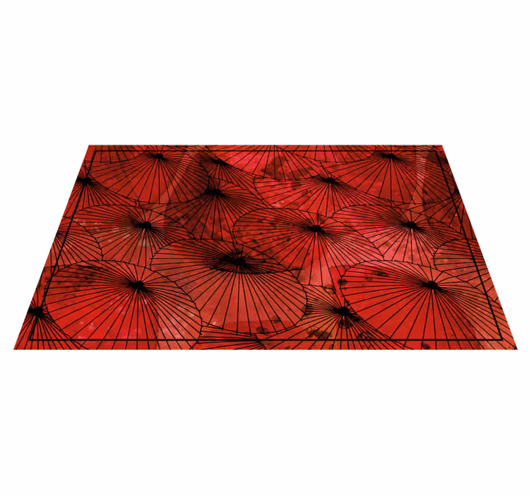 Vinyl tapijt met textuur gemêleerd rood - TenStickers