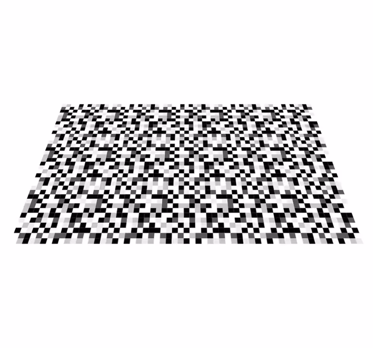 Gepixeld patroon vinyl tapijt tiener - TenStickers
