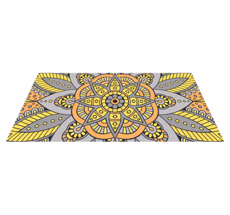 Vinyl tapijt mandala elegant mandala patroon - TenStickers
