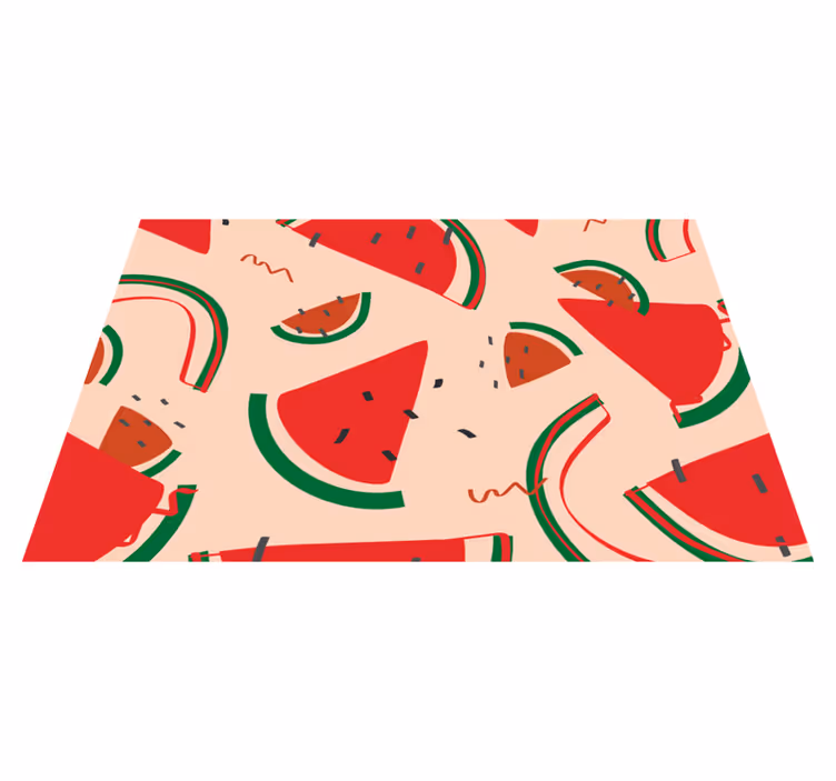 Vinyl Vloerkleed Keuken Watermeloen Design - TenStickers