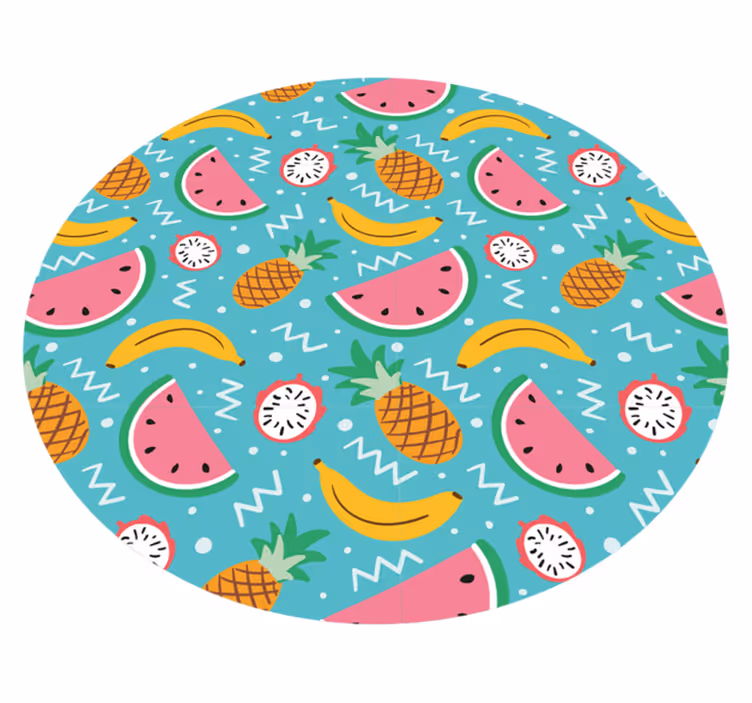 Tropisch fruitplezier vinyl vloerkleed keuken - TenStickers