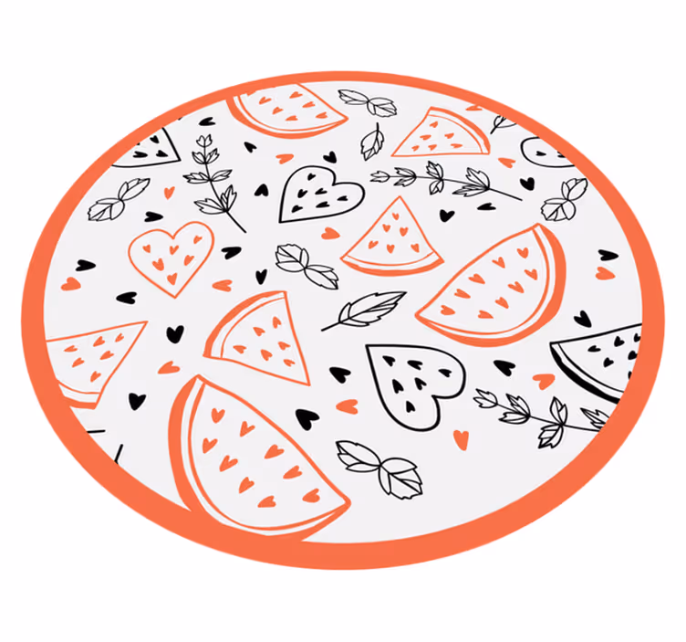 Zoete hartpatronen vinyl tapijt voor meer kinderen - TenStickers