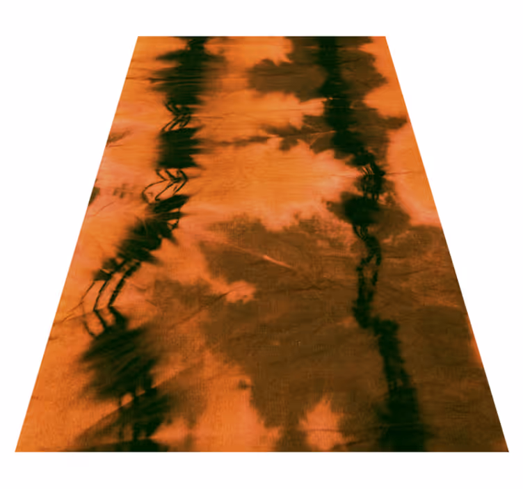 Kleurrijke tie-dye vinyl tapijt andere textuur - TenStickers