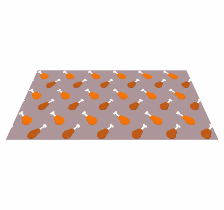 Vinyl tapijt voor meer kinderen kippenpootjes patroon - TenStickers