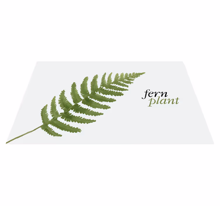 Varen plant ontwerp vinyl tapijt bloemen en planten - TenStickers