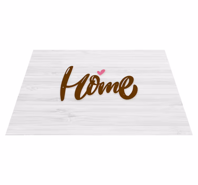 Houten huis met hoor vinyl tapijt ontvangst hal - TenStickers
