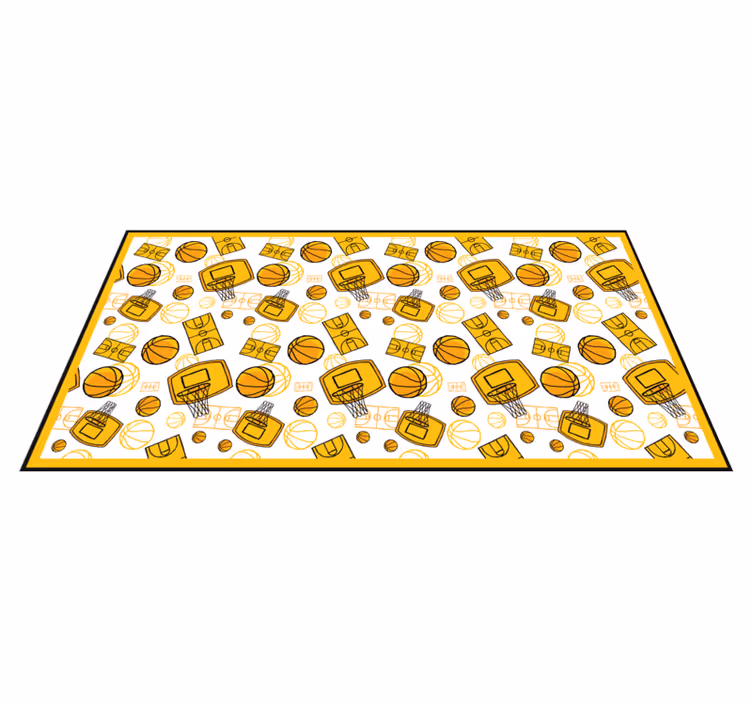 Basketbalplezier vinyl tapijt tiener - TenStickers