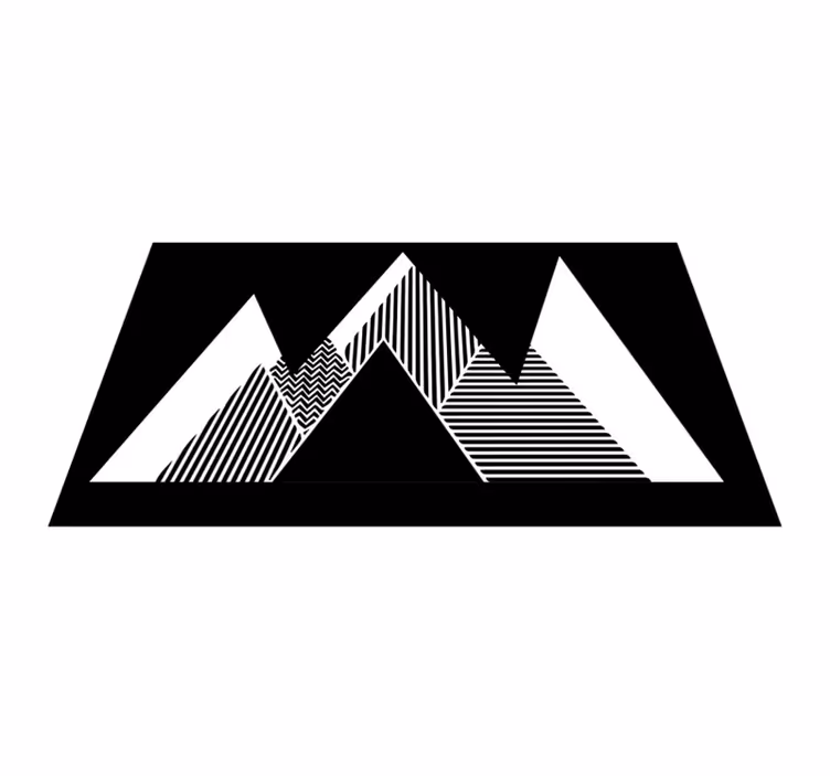 Stijlvol zigzagpatroon vinyl tapijt geometrisch - TenStickers