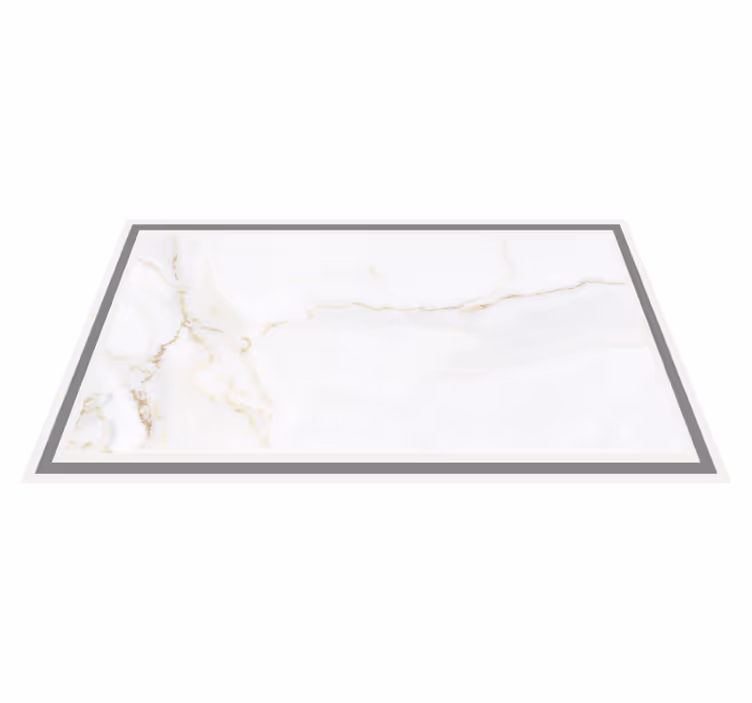 Elegante witte aderen marmeren vinyl tapijt - TenStickers