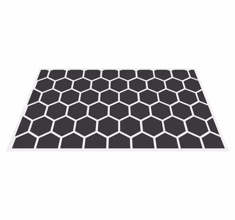 Vinyl tapijt geometrisch hexagonaal motief - TenStickers