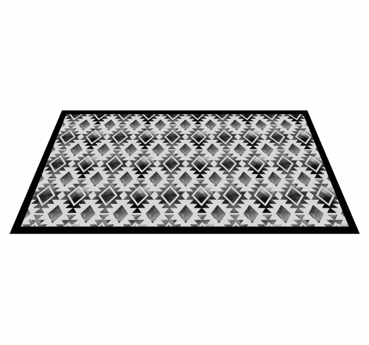Geometrische patroonstijl vinyl tapijt modern - TenStickers