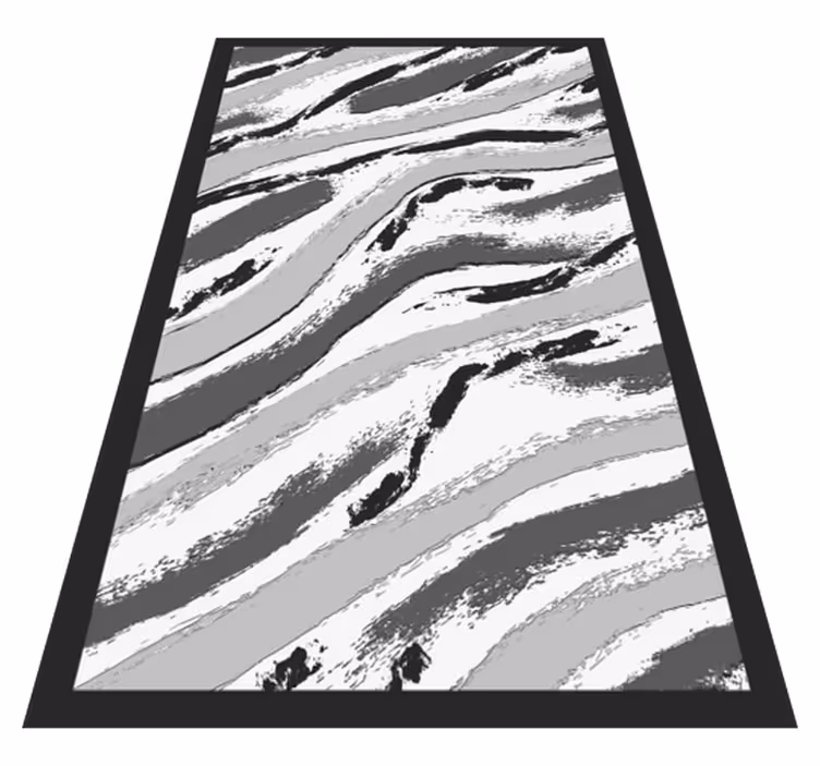 Stijlvolle zebrastrepen vinyl tapijt dierenprint - TenStickers