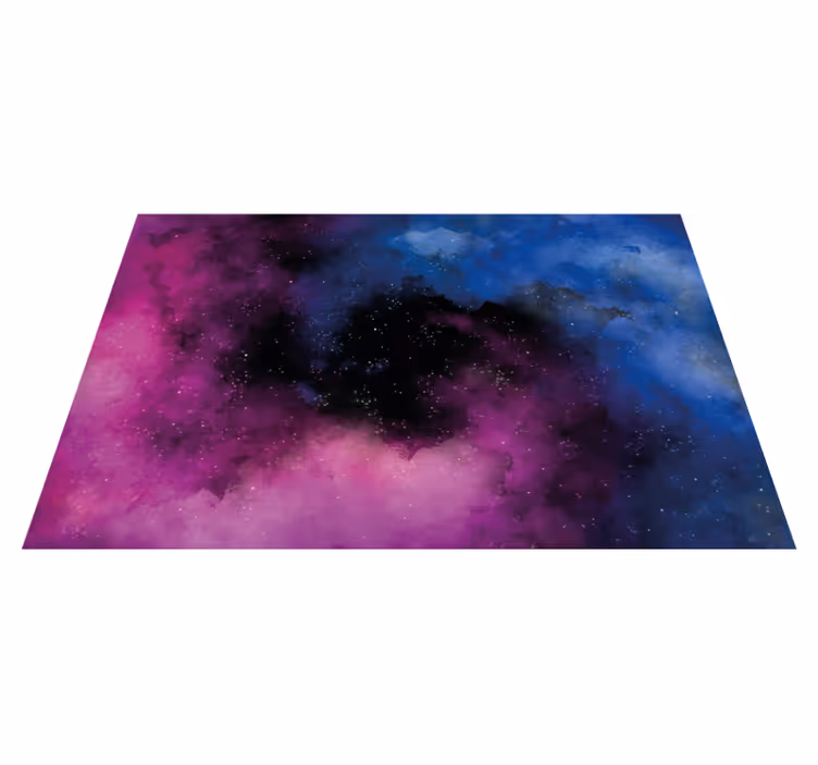 Kosmische nachthemel vinyl tapijt sterren - TenStickers