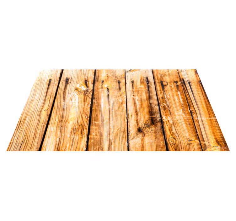 Rustieke klassieke planken vinyl tapijt met houtstructuur - TenStickers