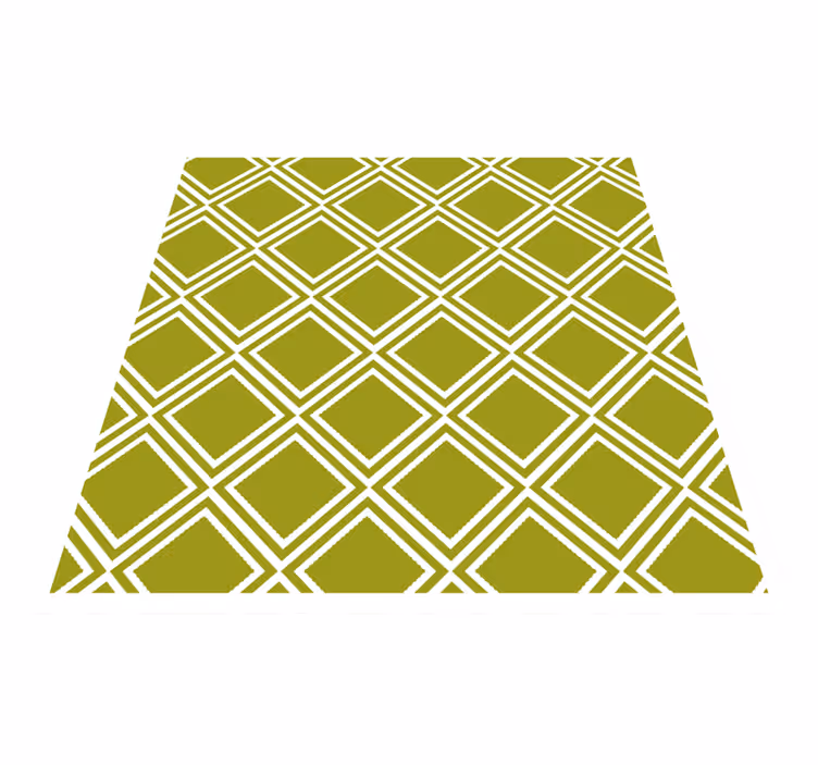 Ruitpatroonmotief vinyl tapijt geometrisch - TenStickers