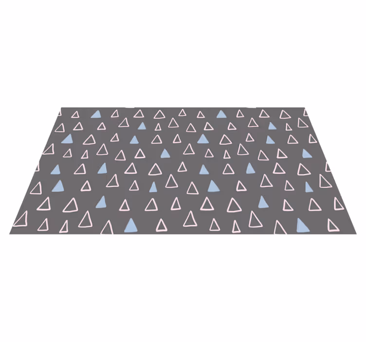 Vinyl tapijt geometrisch driehoekig element - TenStickers