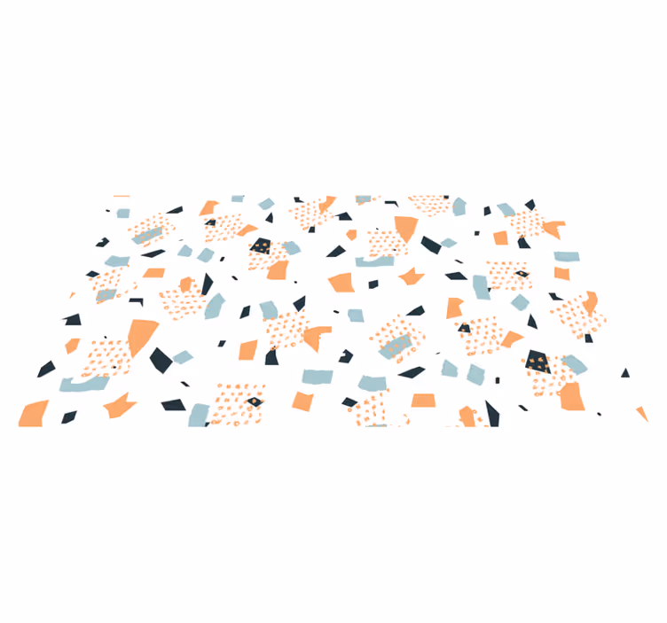 Abstract vormenconcept vinyl tapijt geometrisch - TenStickers