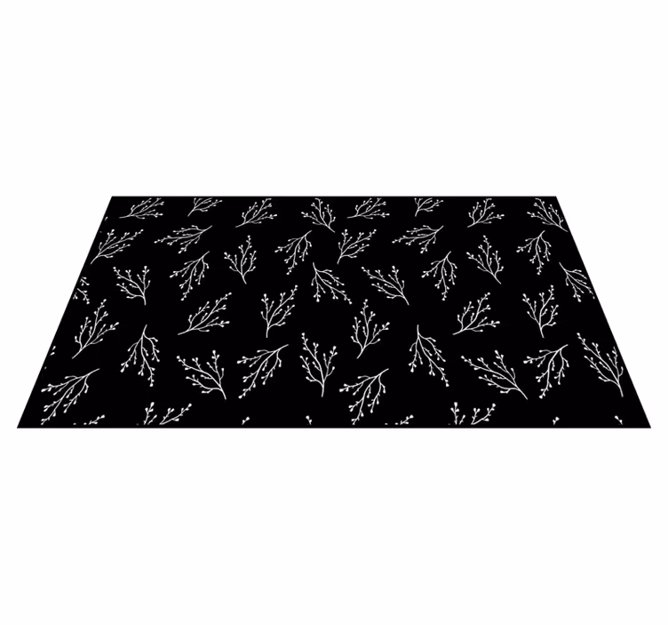 Delicate takpatronen vinyl tapijt natuur - TenStickers