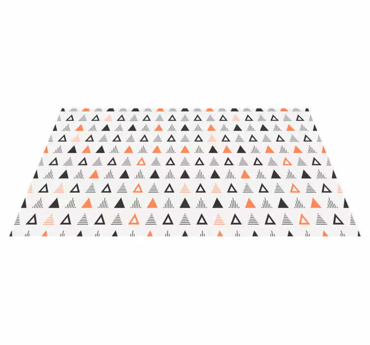 Patroon met kleine driehoekjes vinyl tapijt Scandinavisch - TenStickers