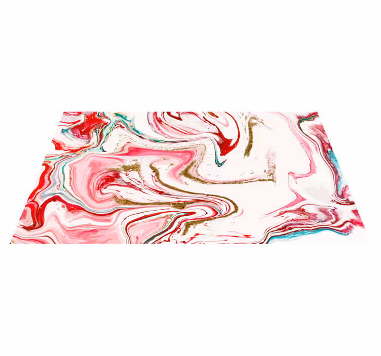 Wervelende roze elegantie vinyl tapijt modern - TenStickers