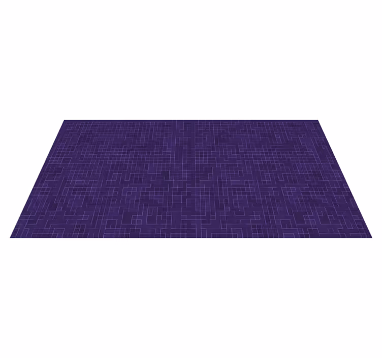Paars patroon graphics vinyl tapijt geometrisch - TenStickers
