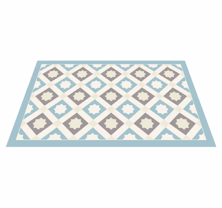 Elegant stermotief vinyl tapijt tegels - TenStickers
