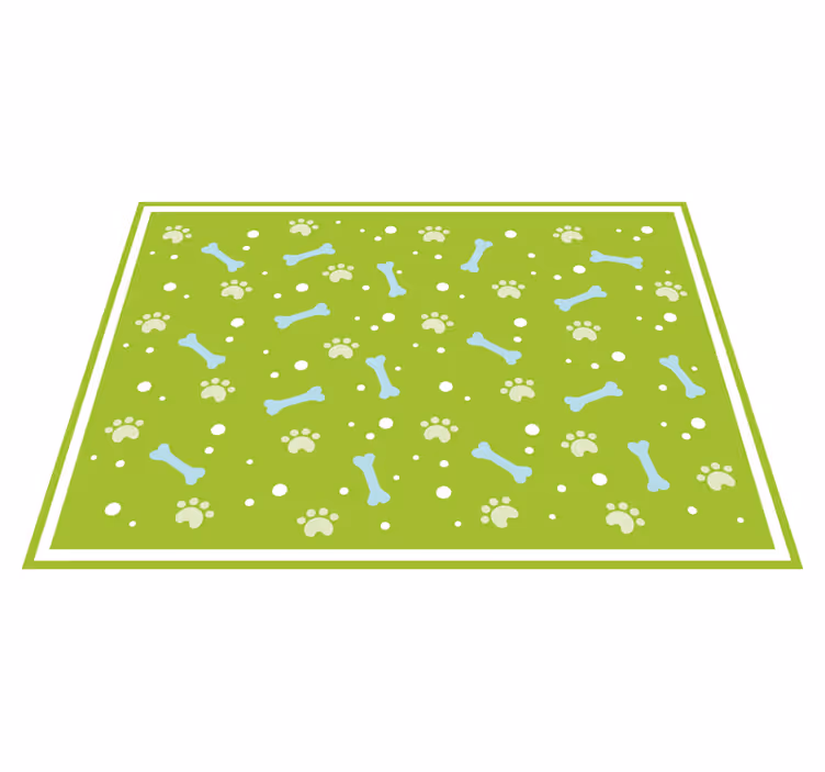 Pootafdruk stijl dieren vinyl tapijt - TenStickers