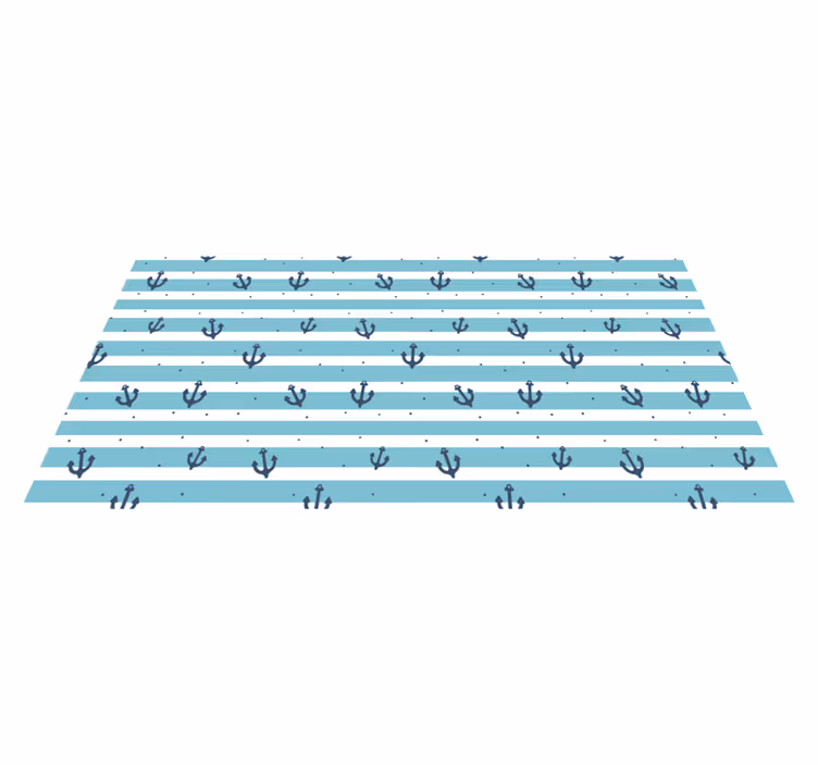 Vinyl tapijt voor meer kinderen maritiem ankerpatroon - TenStickers