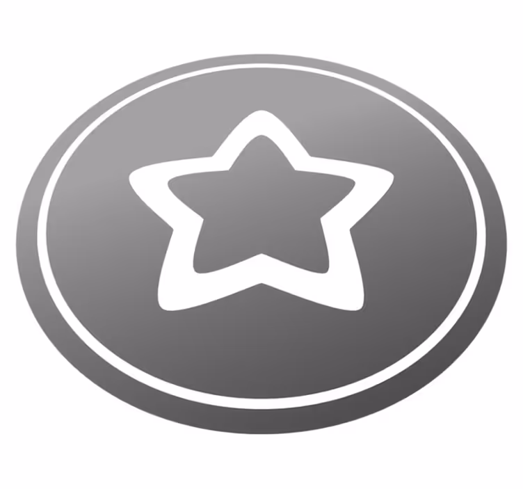 Vinyl tapijt sterren stijlvol grijs motief - TenStickers