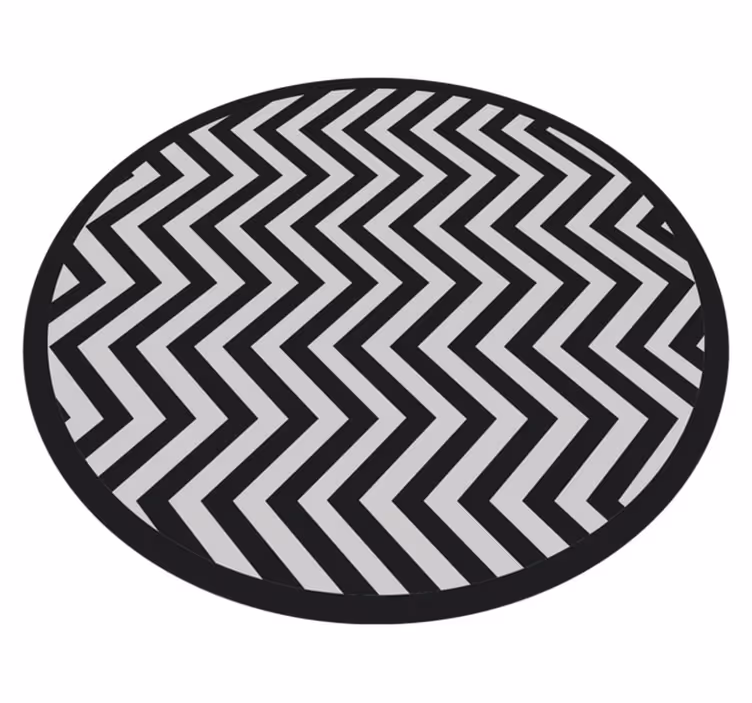 Dynamisch chevronpatroon vinyl tapijt geometrisch - TenStickers