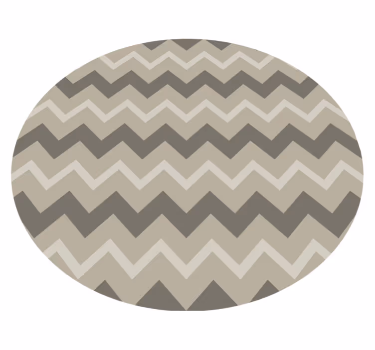 Vinyl vloerkleed badkamer cirkelvormig beige patroon - TenStickers