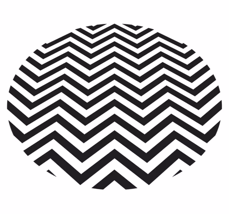 Vinyl tapijt geometrisch chevron motief - TenStickers