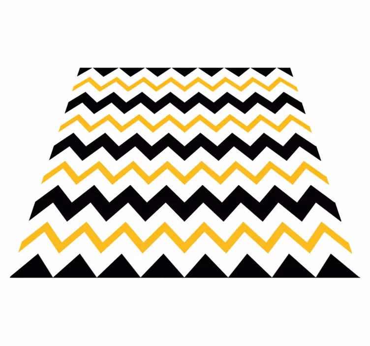 Vinyl tapijt geometrisch chevron zigzag trend - TenStickers
