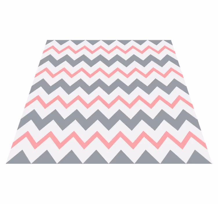 Vinyl tapijt kind met chevron patroon decor - TenStickers
