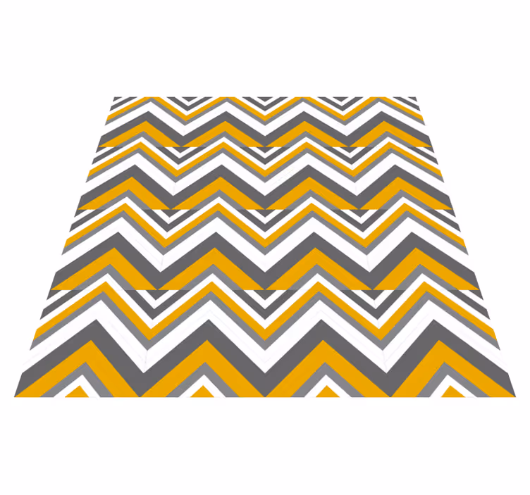Chevron streepmotief vinyl tapijt geometrisch - TenStickers