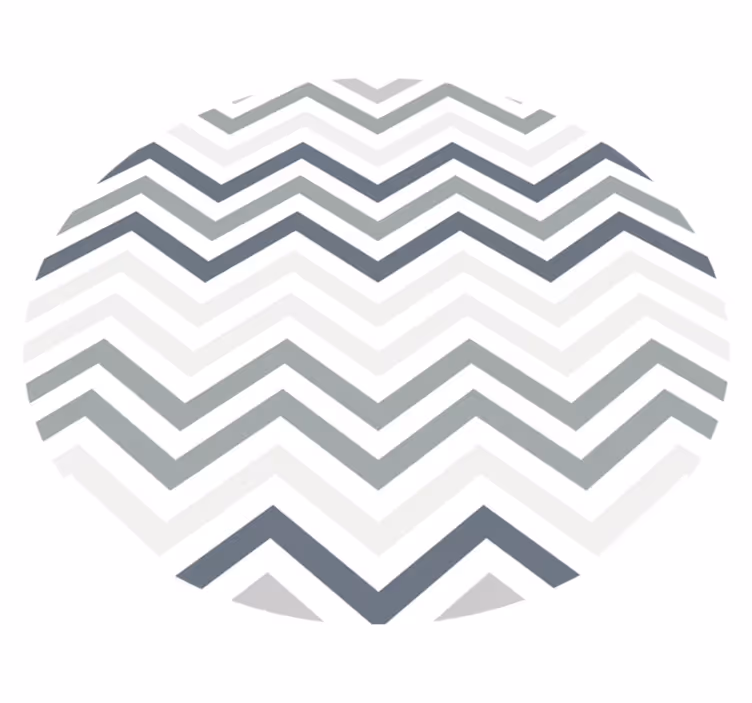 Vinyl tapijt met strepen chevron patroon interesse - TenStickers