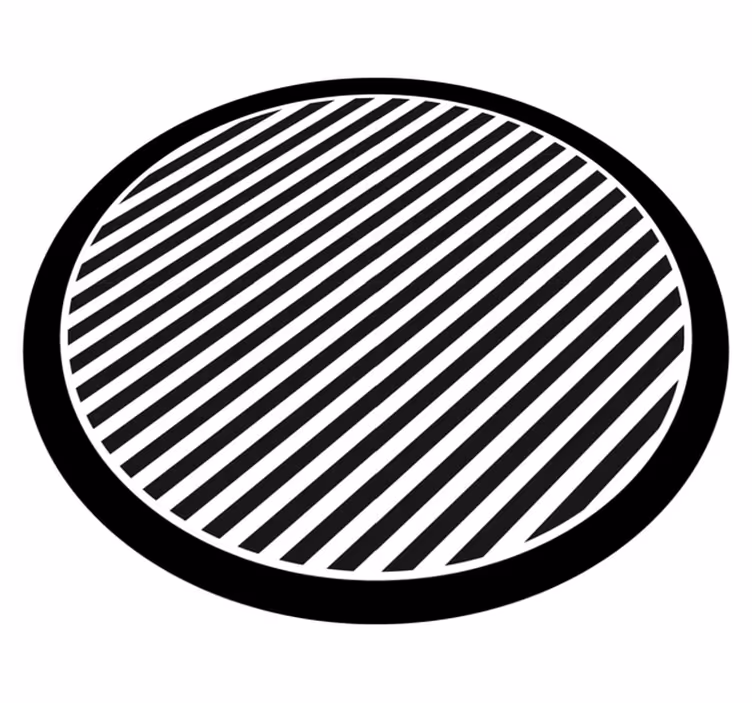 Vinyl tapijt met strepen eenkleurige strepen - TenStickers
