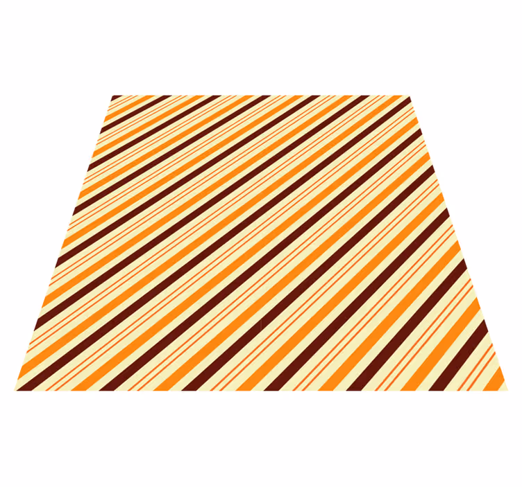 Vinyl tapijt met strepen verticale warme tinten - TenStickers