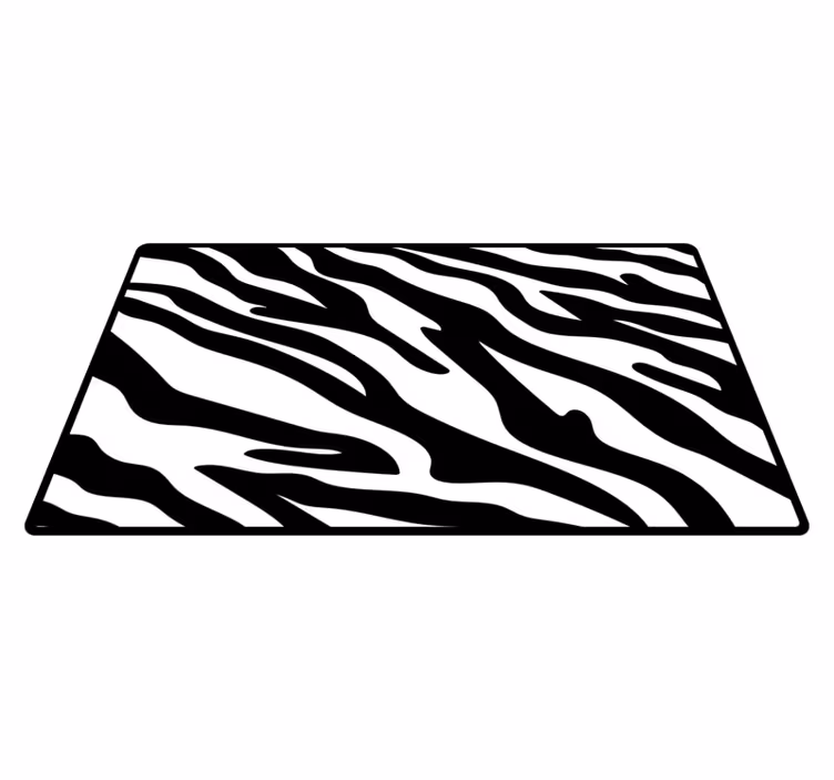Vinyl tapijt dierenprint eentonige strepen - TenStickers