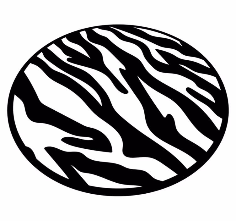 Vinyl tapijt dierenprint zebra strepen patroon - TenStickers