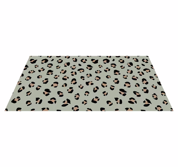 Vinyl tapijt dierenprint luipaardmotief esthetiek - TenStickers
