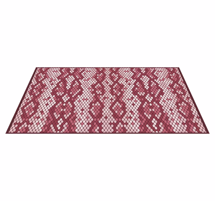 Diamant mozaïekpatroon vinyl tapijt met textuur - TenStickers