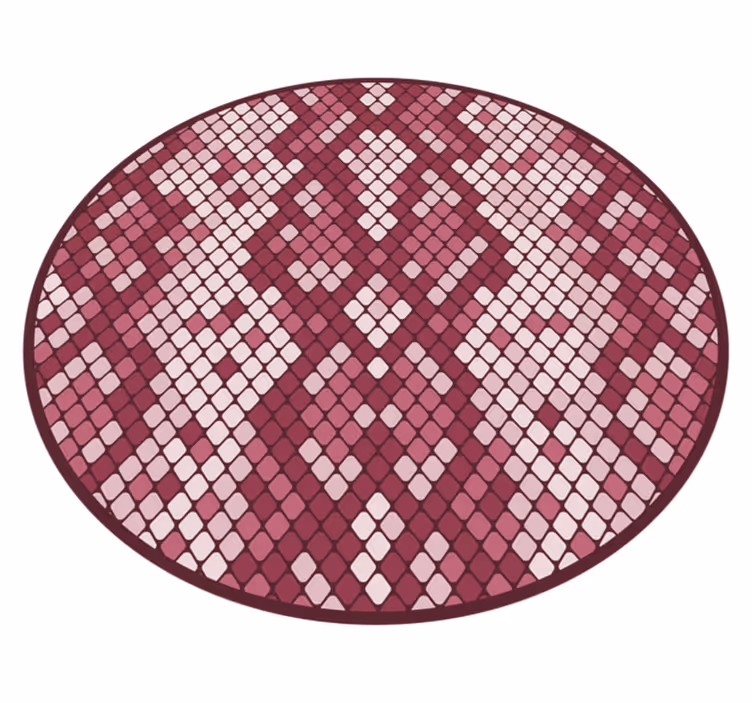 Ruitpatroon mix vinyl tapijt met textuur - TenStickers