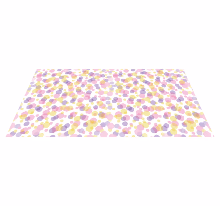 Roze bubbelspatroon vinyl tapijt badkamer - TenStickers
