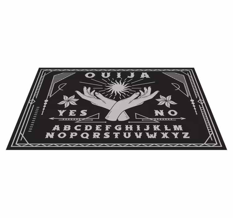 Ouija handen ontwerp vinyl tapijt wereldkaart - TenStickers
