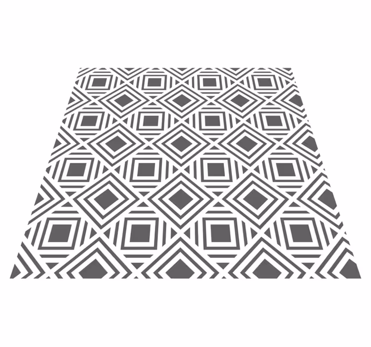 Vinyl tapijt geometrisch stijlvol diamantenpatroon - TenStickers