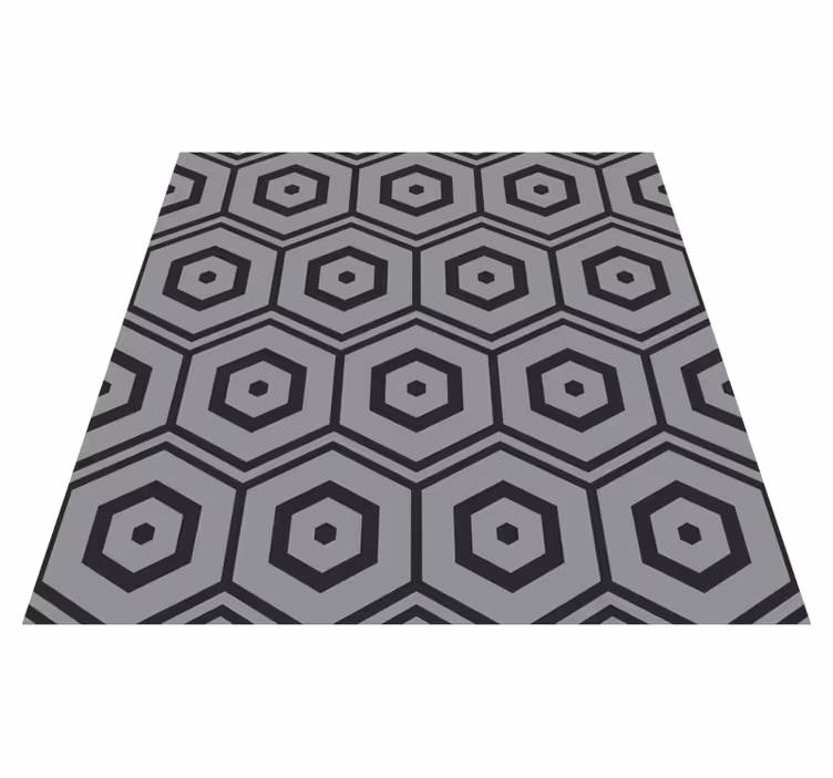 Vinyl tapijt geometrisch hexagonale patronen - TenStickers