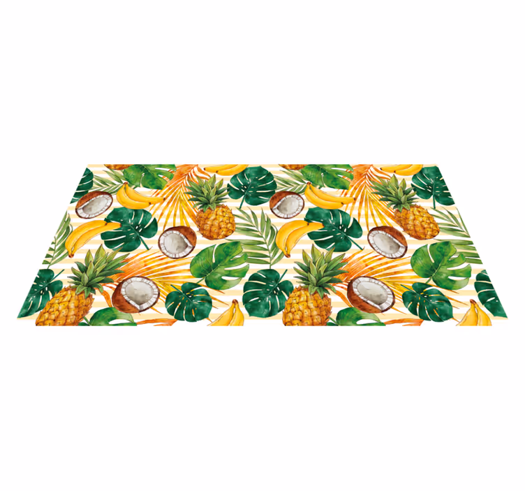 Tropisch fruitparadijs vinyl vloerkleed keuken - TenStickers