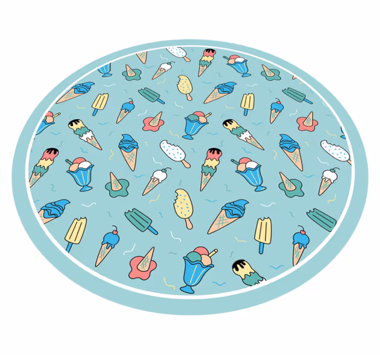 Bevroren traktatie vreugde vinyl tapijt voor meer kinderen - TenStickers